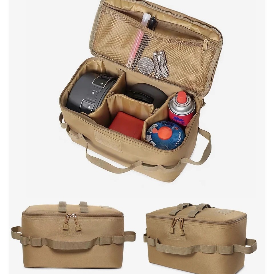 Camping Outdoor Cooking Set - Tas Penyimpanan Tabung Gas untuk Berkemah