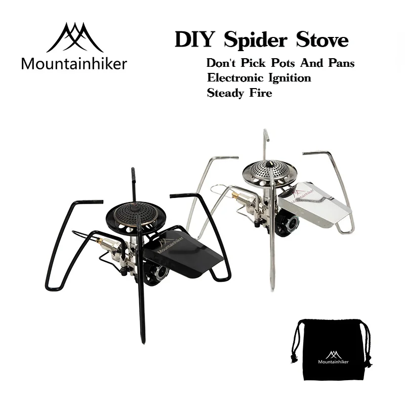 Camping Cooking Grate - MOUNTAINHIKER kompor laba-laba portabel, kompor Stainless
