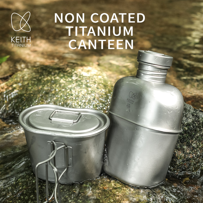 Camping Outdoor Cooking Set - KEITH Perlengkapan Kantin Titanium Murni, Set