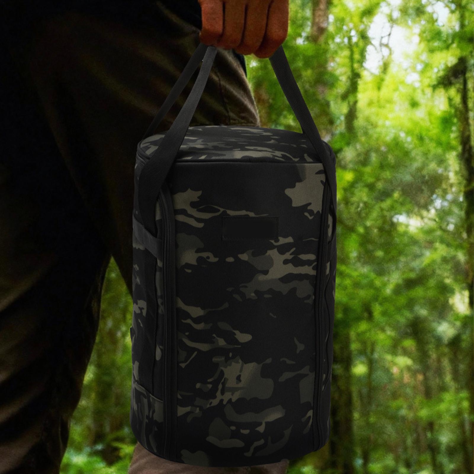 Camping Cooking Cylinder - Tas Jinjing Silinder untuk Berkemah, Organizer