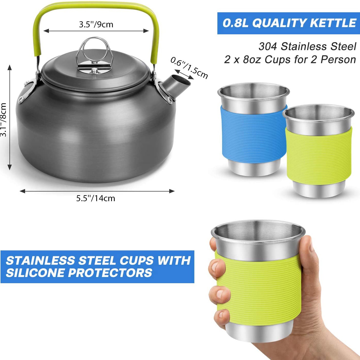 Set Peralatan Masak Camping Ou - Camping Cooking Gear Set ulasan dan harga