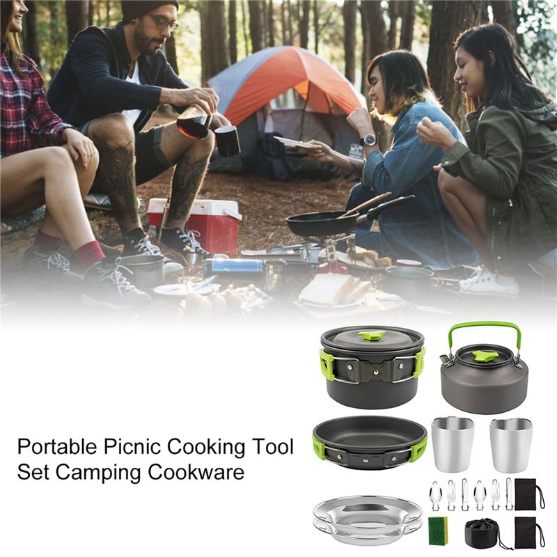 【PEMBELI】Peralatan Masak Campi - Camping Outdoor Cooking Set ulasan dan harga