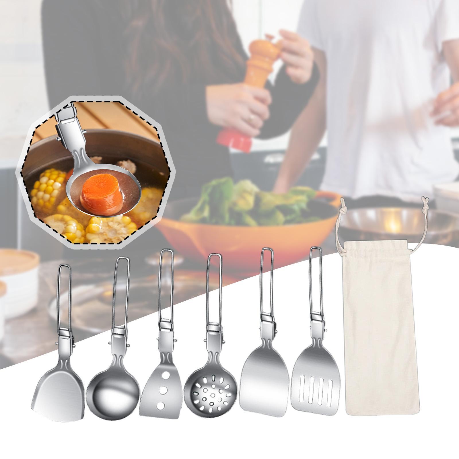 7 Buah Set Peralatan Memasak B - Camping Cooking Essentials Kit ulasan dan harga