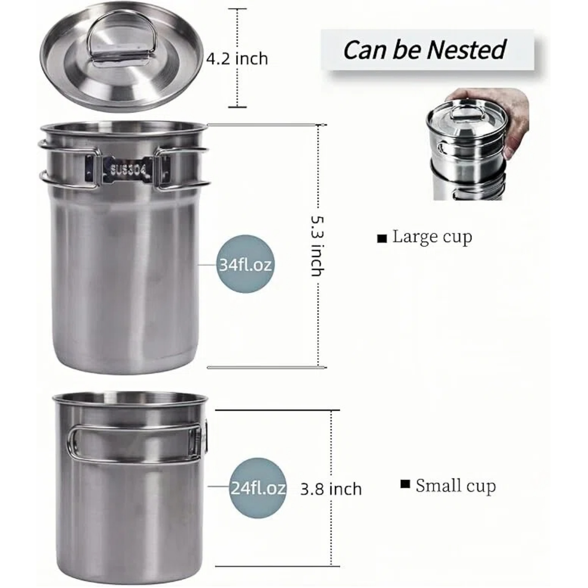 Cangkir Lipat untuk Berkemah,  - Camping Outdoor Cooking Set ulasan dan harga