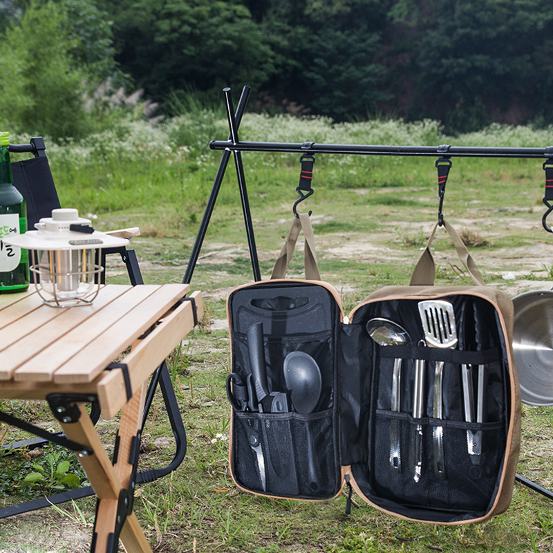 8 Buah Set Peralatan Masak Dap - Camping Outdoor Cooking Set ulasan dan harga
