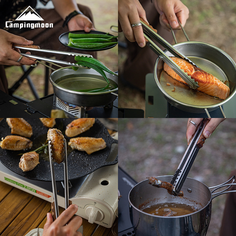 Klem klip barbekyu, peralatan  - Camping Outdoor Cooking Set ulasan dan harga