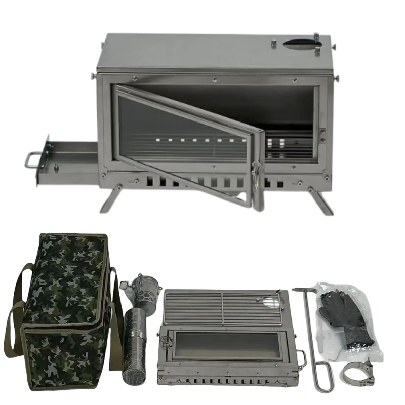 Kompor Kayu Lipat Portabel, Pe - Camping Cooking Grate ulasan dan harga