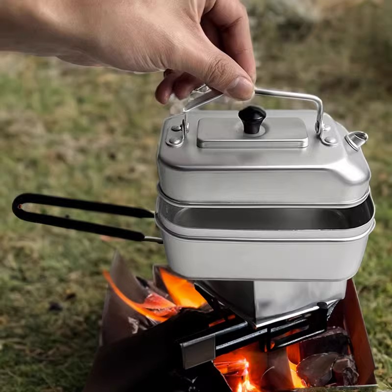 Ketel dapur ultra ringan porta - Camping Cooking Kitchen Set ulasan dan harga