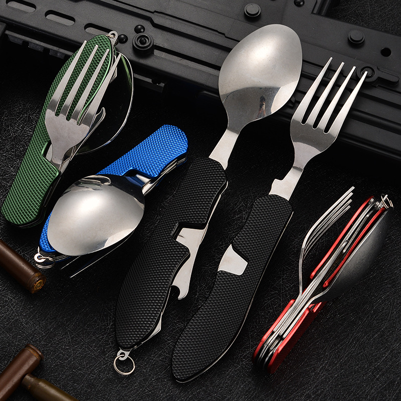 Set Peralatan Berkemah Lipat 4 - Camping Cooking And Cutlery Set ulasan dan harga