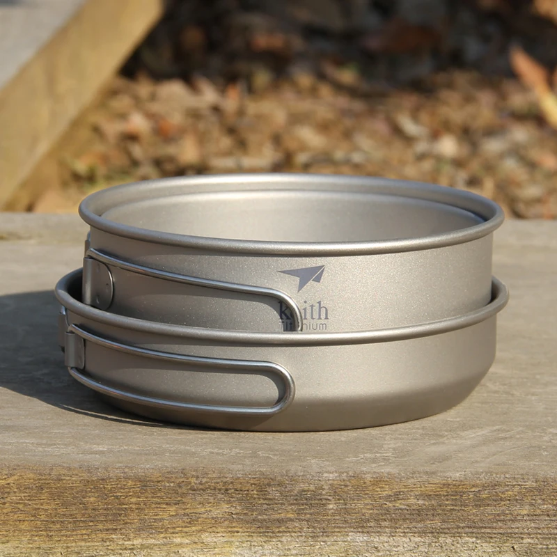 Keith Set panci masak Titanium - Camping Outdoor Cooking Set ulasan dan harga