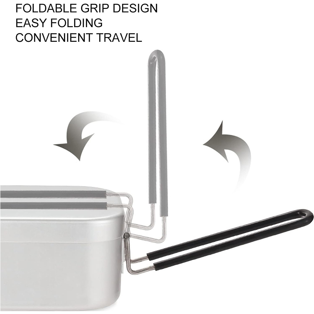 Kotak makan siang aluminium 80 - Camping Outdoor Cooking Set ulasan dan harga
