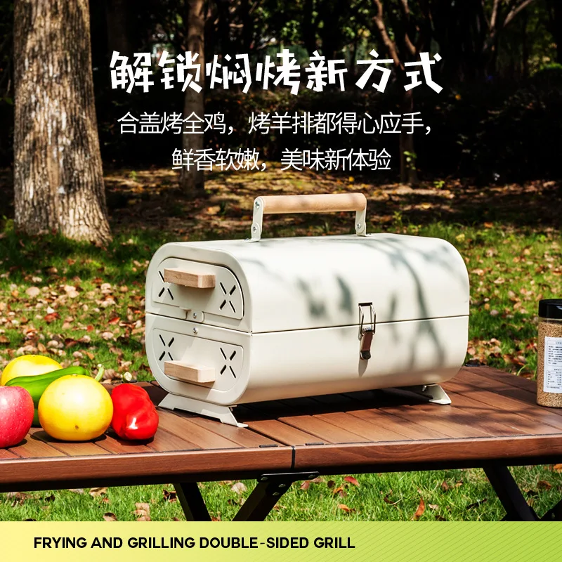 Oven Barbekyu Panggangan Rumah - Camping Cooking Box ulasan dan harga