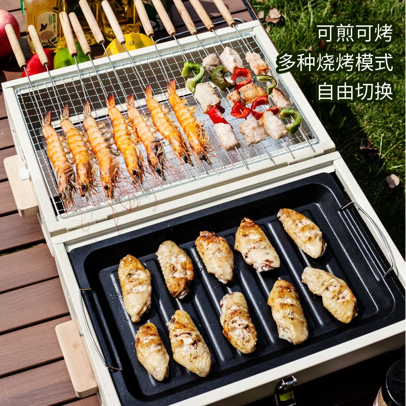 Oven Barbekyu Panggangan Rumah - Camping Cooking Box ulasan dan harga
