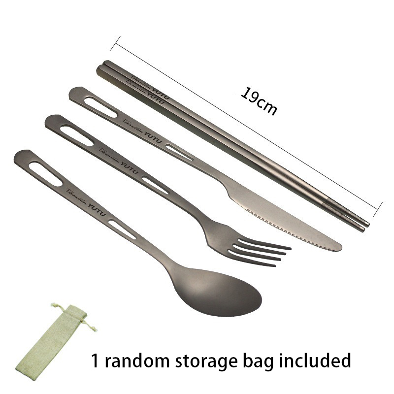 Set Peralatan Makan Titanium u - Camping Cooking And Cutlery Set ulasan dan harga