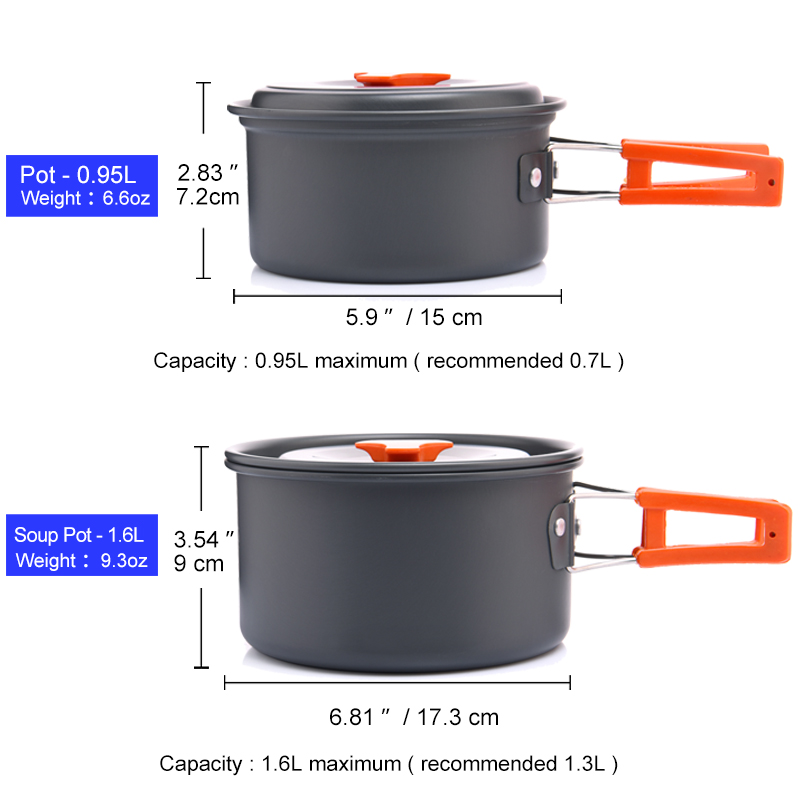 Layar Lebar Set peralatan masa - Camping Cooking And Cutlery Set ulasan dan harga