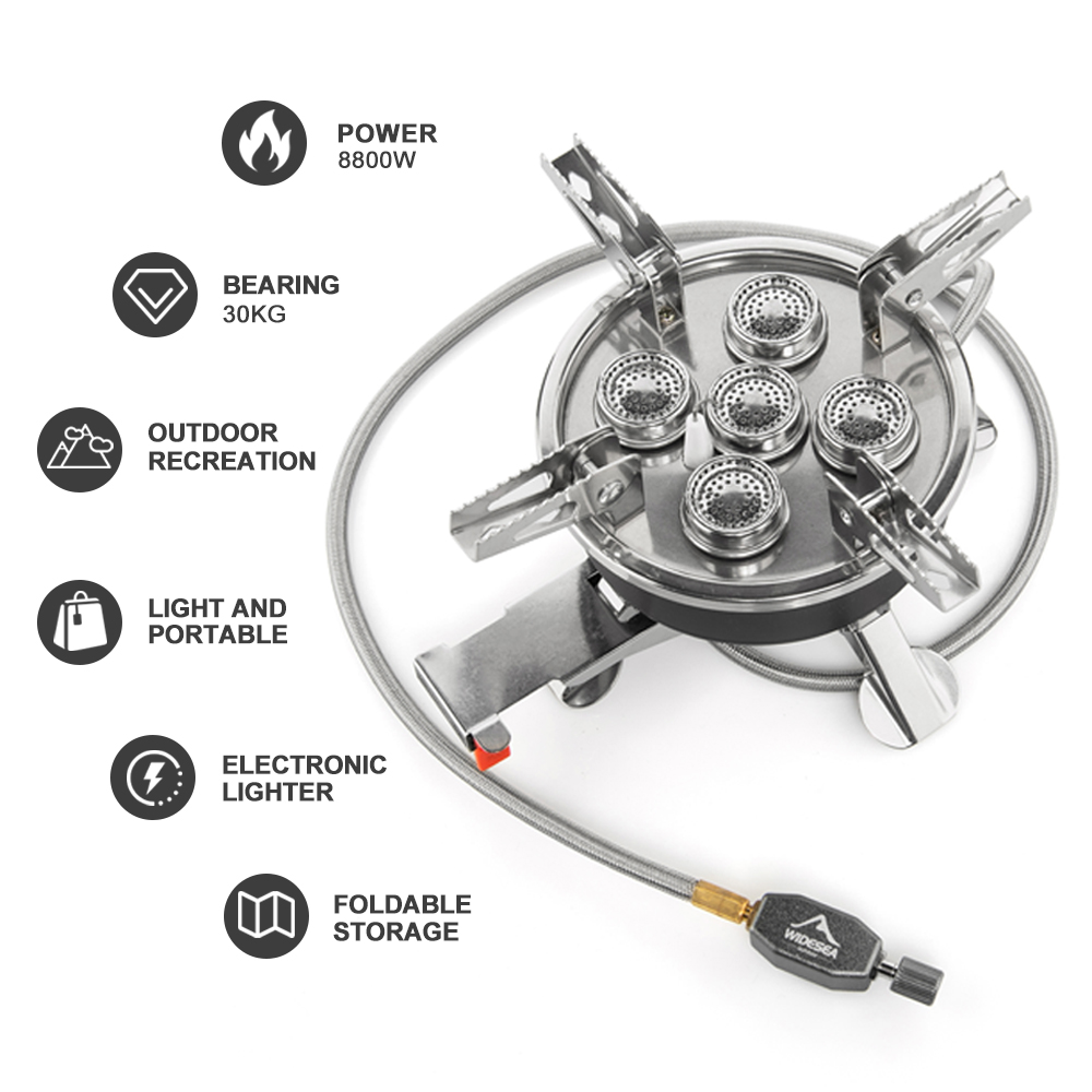Layar Lebar kompor Gas 5 dalam - Camping Cooking Grate ulasan dan harga