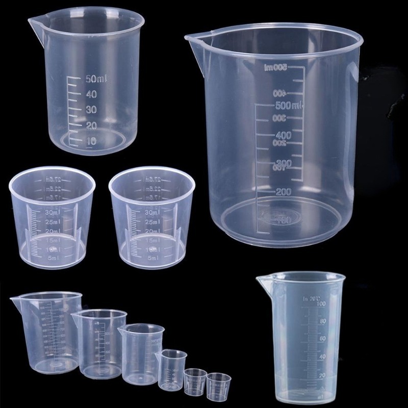 6Pcs Set Gelas Ukur Plastik -  - Camping Cooking Tool Set ulasan dan harga