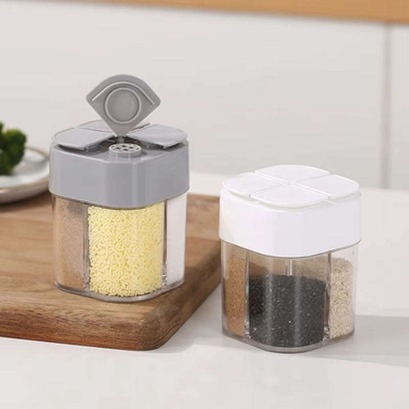 4 in 1 Wadah Bumbu Plastik unt - Camping Cooking Box ulasan dan harga