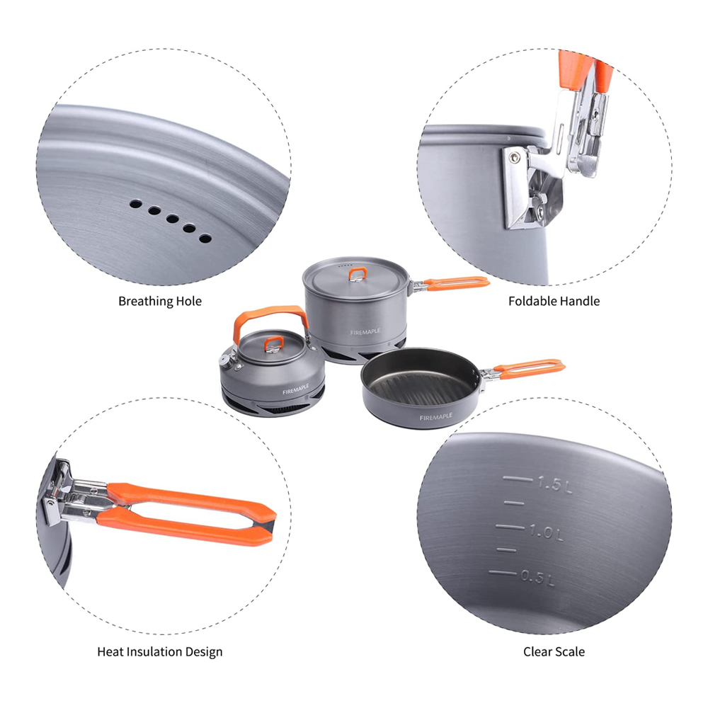 Peralatan Masak Berkemah Maple - Camping Cooking And Cutlery Set ulasan dan harga