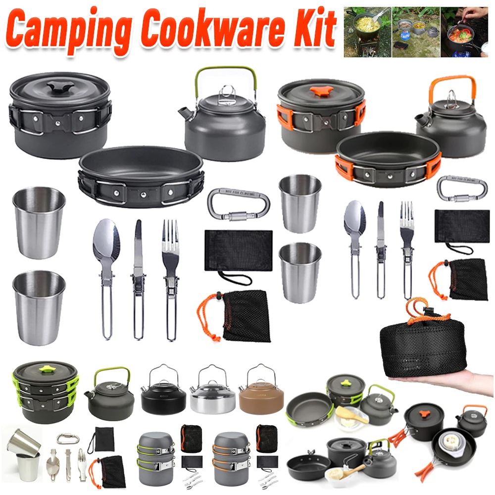 Peralatan Masak Berkemah Ketel - Camping Outdoor Cooking Set ulasan dan harga