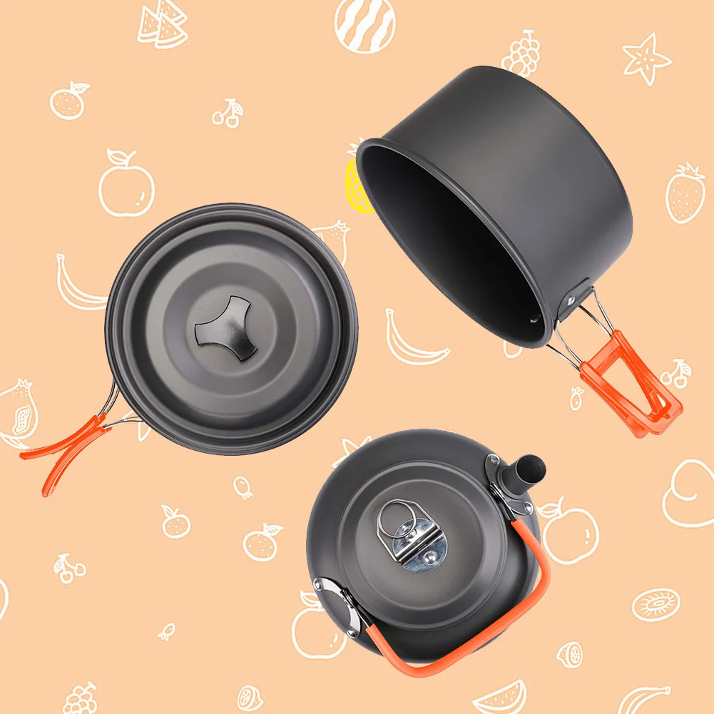 Peralatan Masak Berkemah Ketel - Camping Outdoor Cooking Set ulasan dan harga