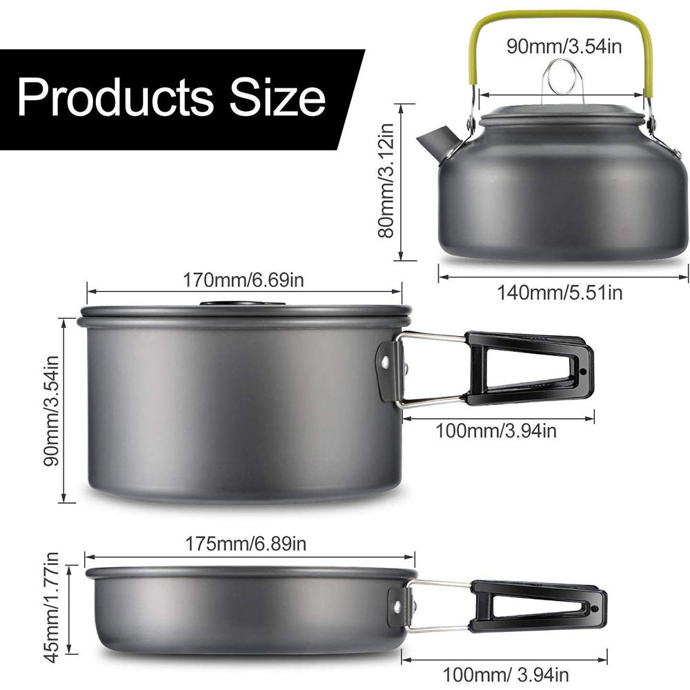 Set Peralatan Masak untuk Berk - Camping Outdoor Cooking Set ulasan dan harga