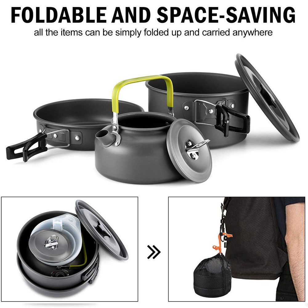 Set Peralatan Masak untuk Berk - Camping Outdoor Cooking Set ulasan dan harga