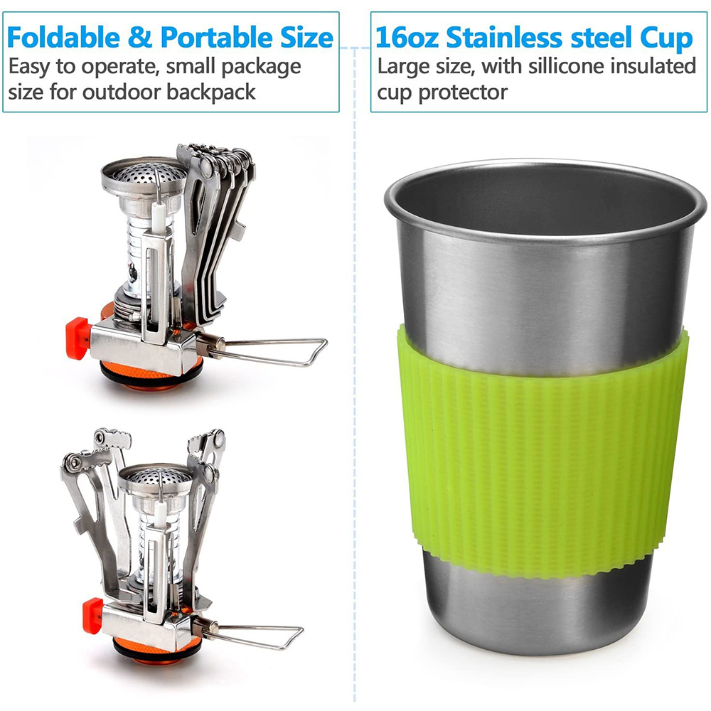Kit Peralatan Masak Berkemah d - Camping Cooking Kitchen Set ulasan dan harga