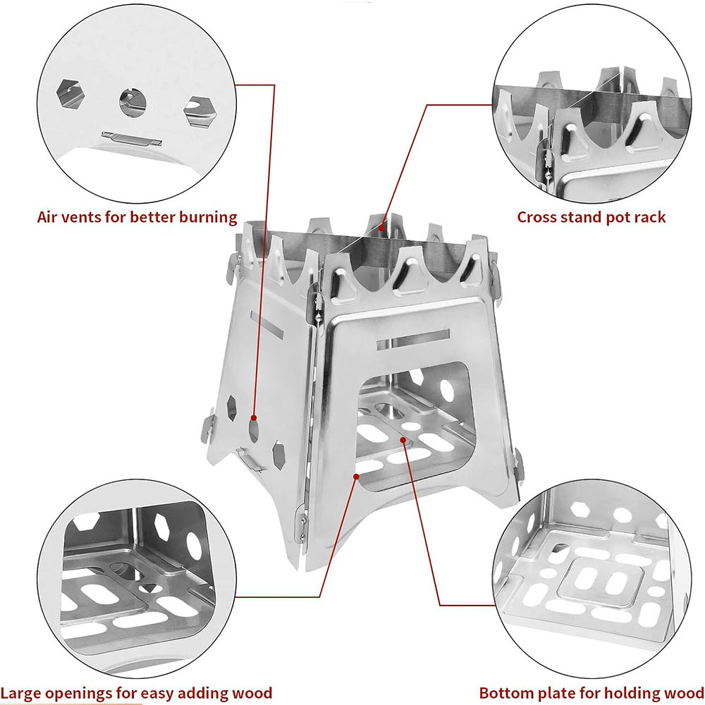 Kompor kayu Kemah portabel, ko - Camping Cooking Grate ulasan dan harga