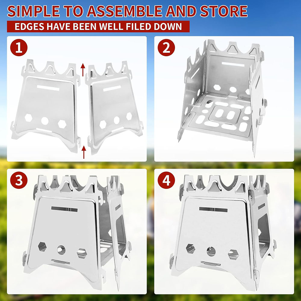 Kompor kayu Kemah portabel, ko - Camping Cooking Grate ulasan dan harga