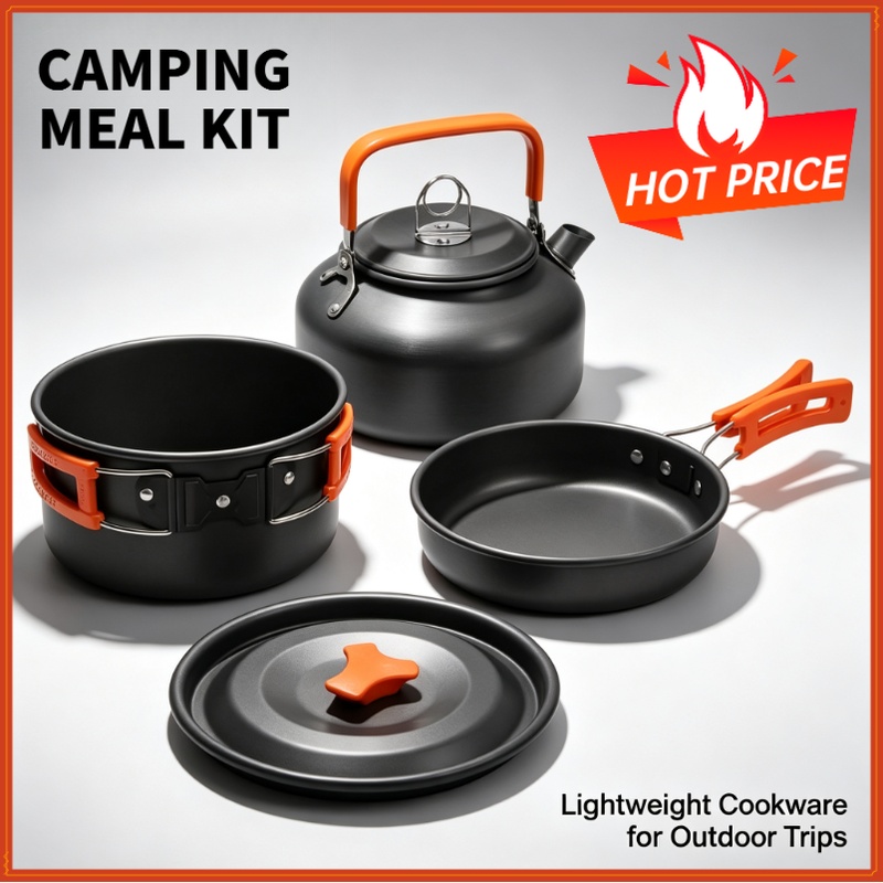 Set Peralatan Masak Camping, P - Camping Cooking Kitchen Set ulasan dan harga
